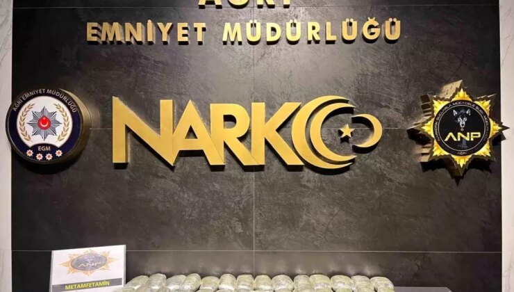 Ağrı’dan Van’a Uyuşturucu Operasyonu: 14,5 Kilo Metamfetamin Ele Geçirildi